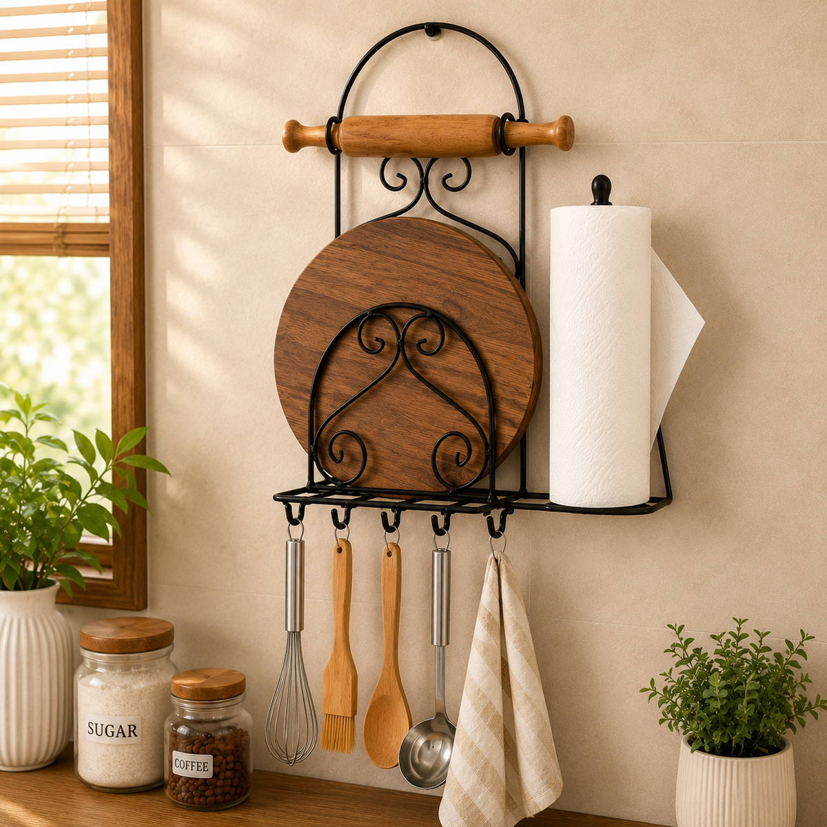 Wall Mounted Kitchen Organizer