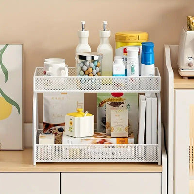 2-Tier Multi-Purpose Metal Storage & Display Rack