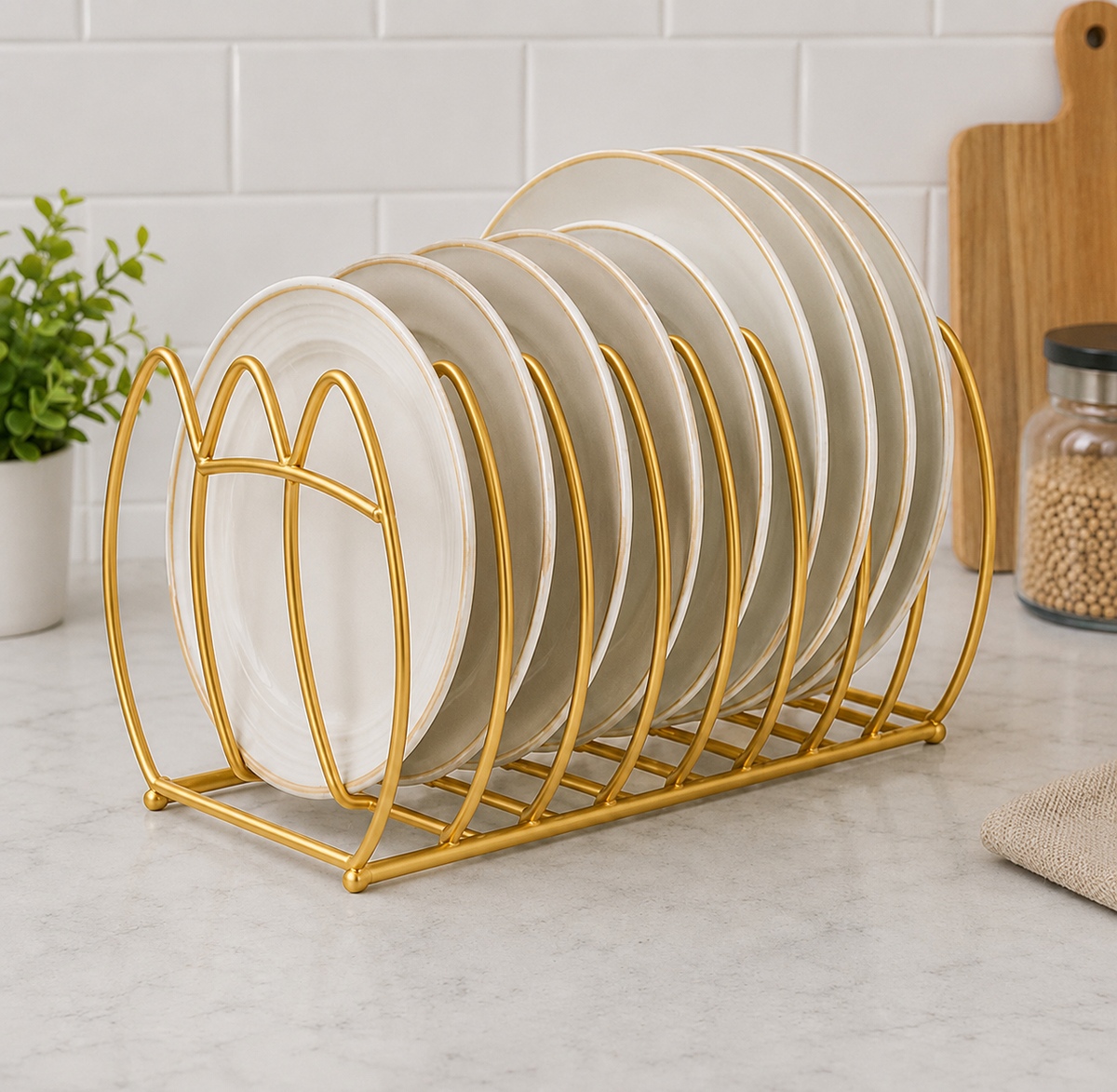 Premium Metal Plate Organizer Rack