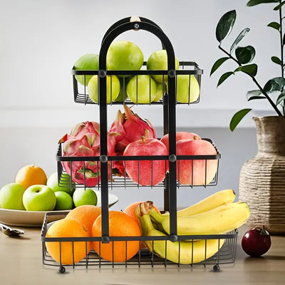 Fruits, and Vegetables, Kitchen Organizer Basket Durable Kitchenware