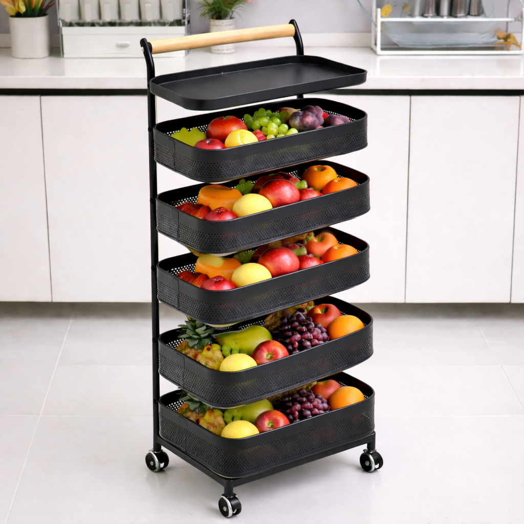 Multi-Layer Kitchen Organizer Cart