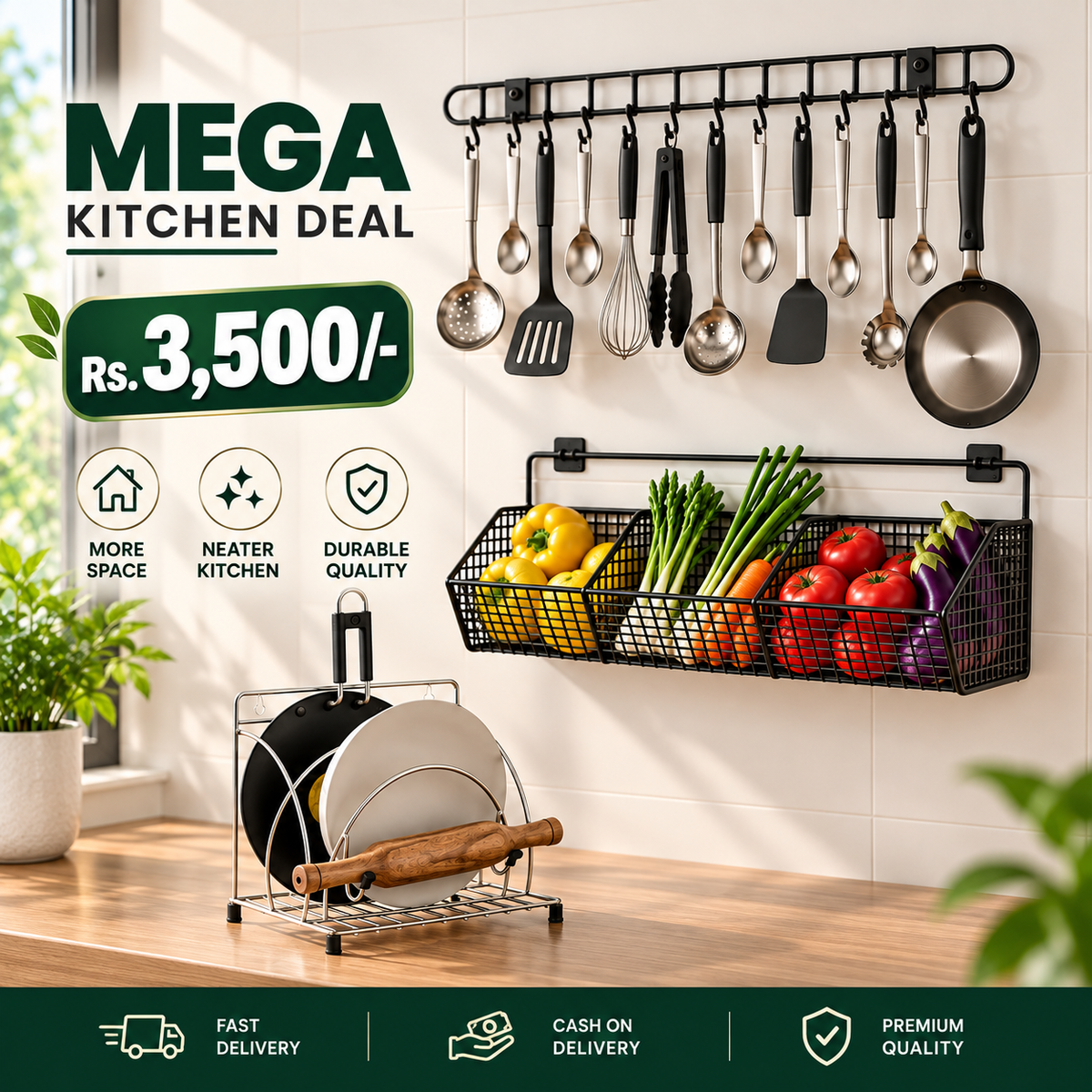 Mega Kitchen Organization Bundle – Complete Kitchen Storage Set