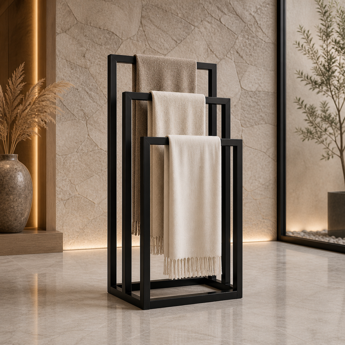 Modern Freestanding Towel Rack Stand