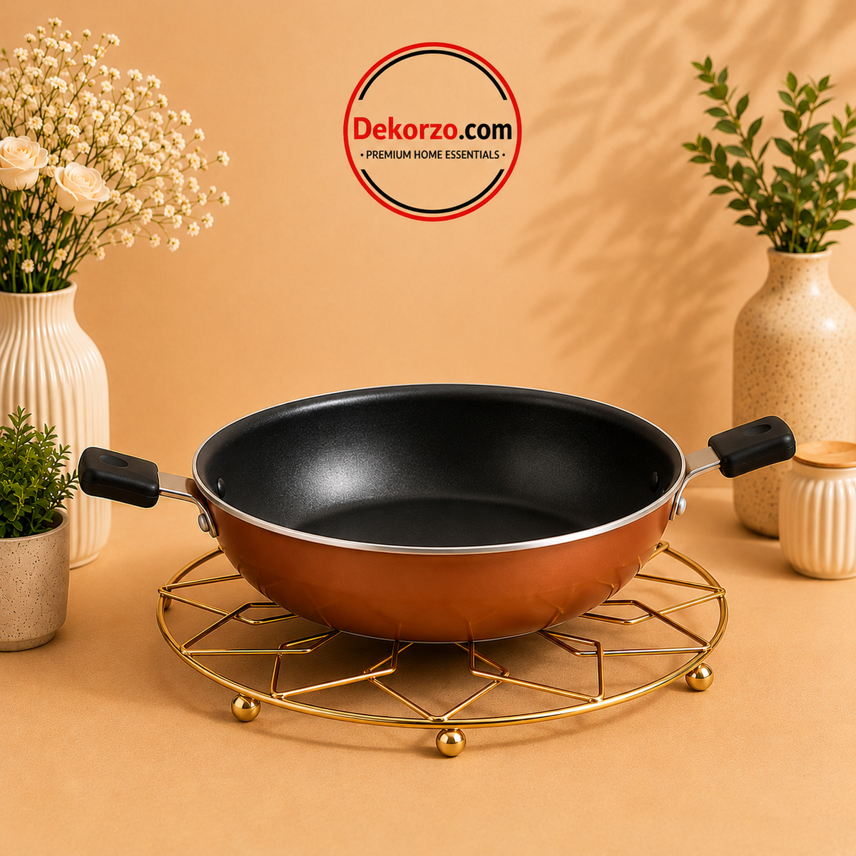 Luxury Golden Heat Resistant Pot Stand