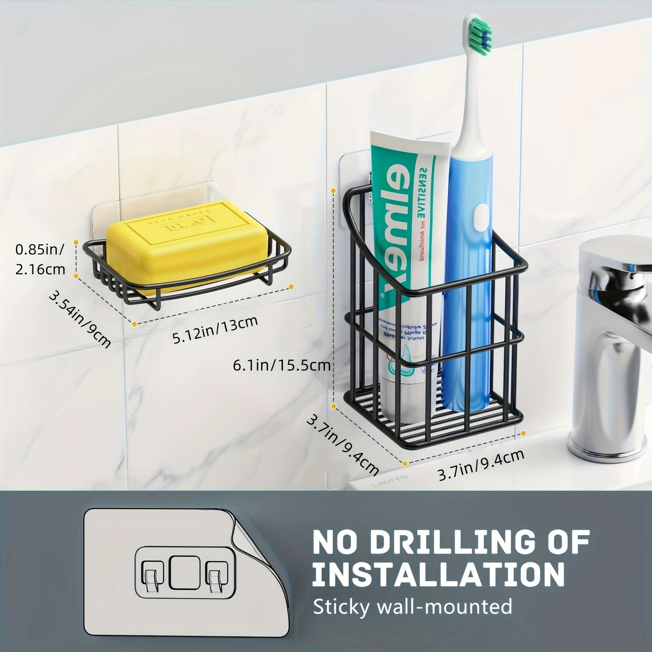 Stainless Steel Toothbrush Holder