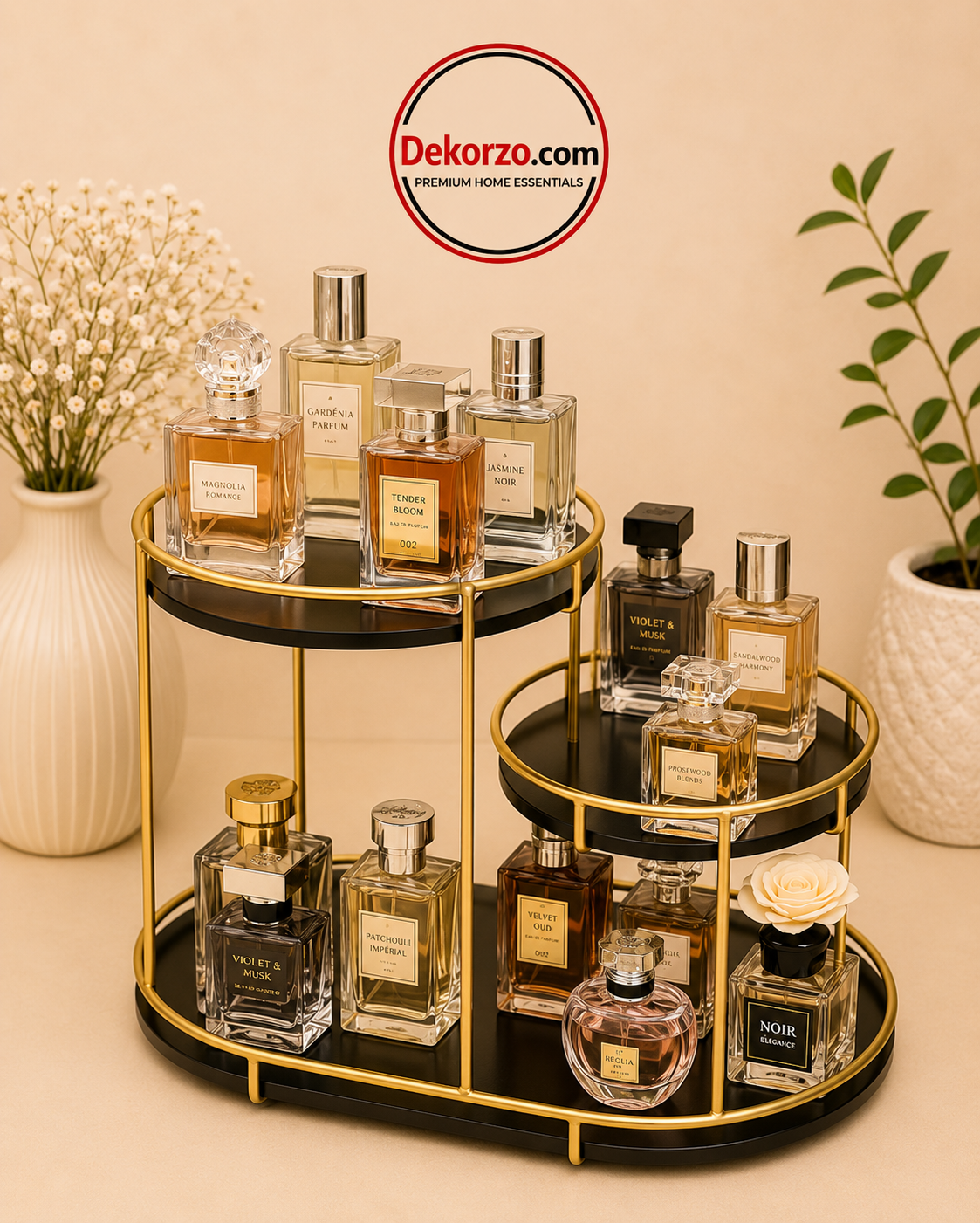 3-Tier makeup organizer