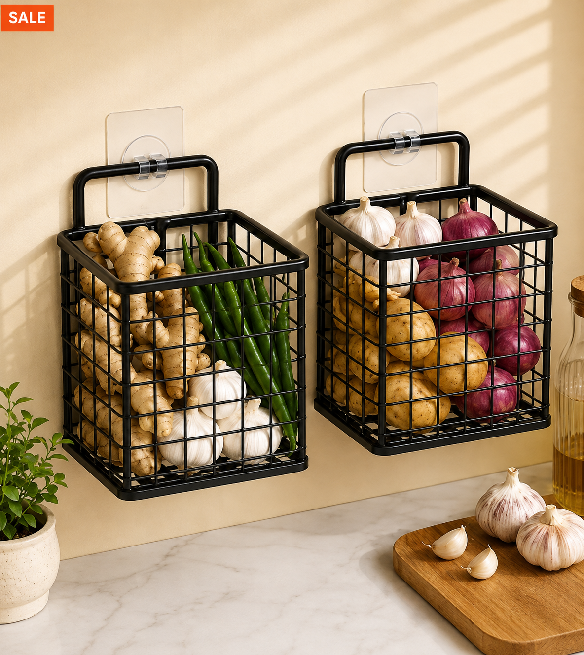 Round Wall Mounted Basket