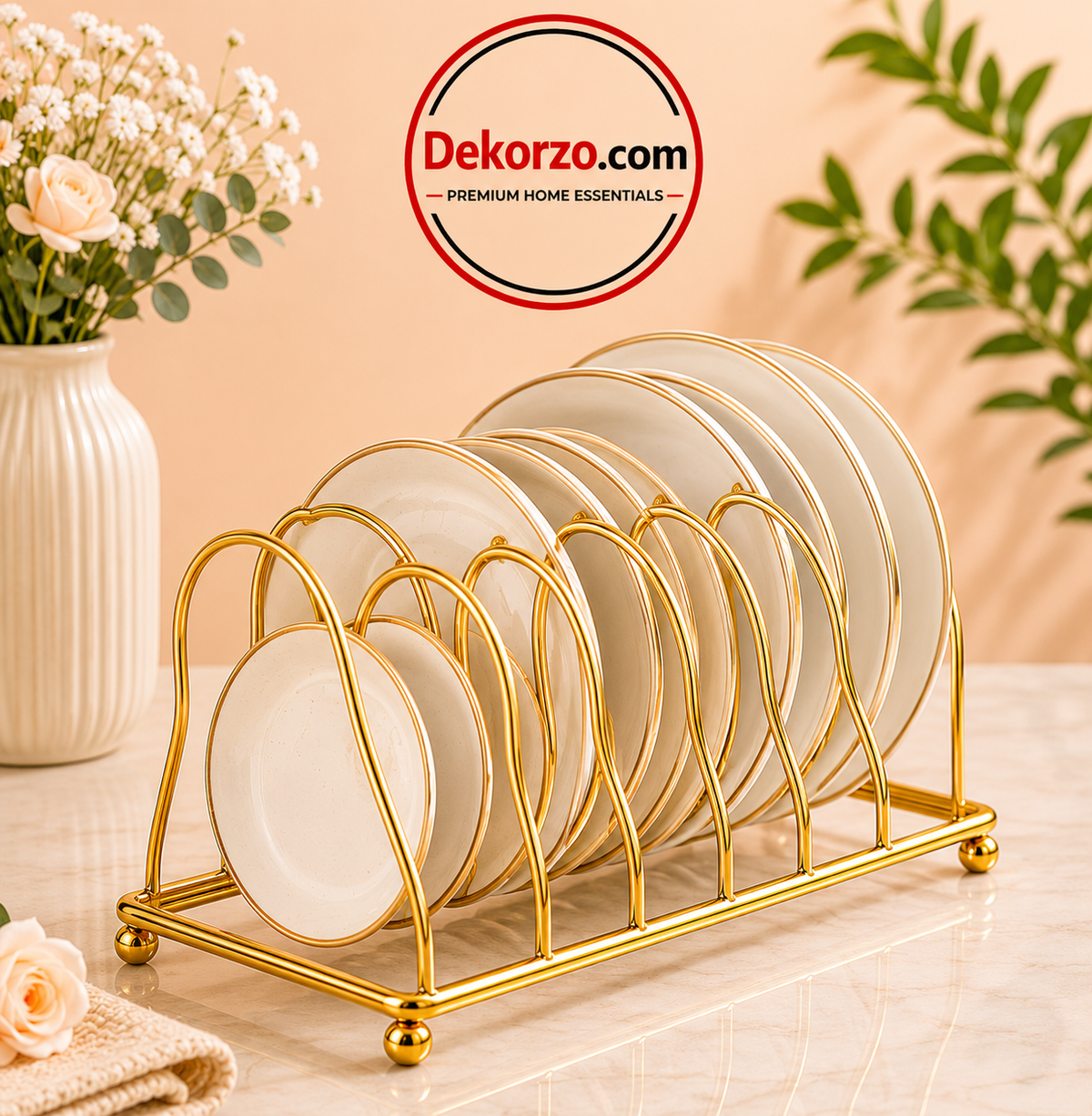 Multifunctional Shelf Kitchen Dining Plate Dish Rack
