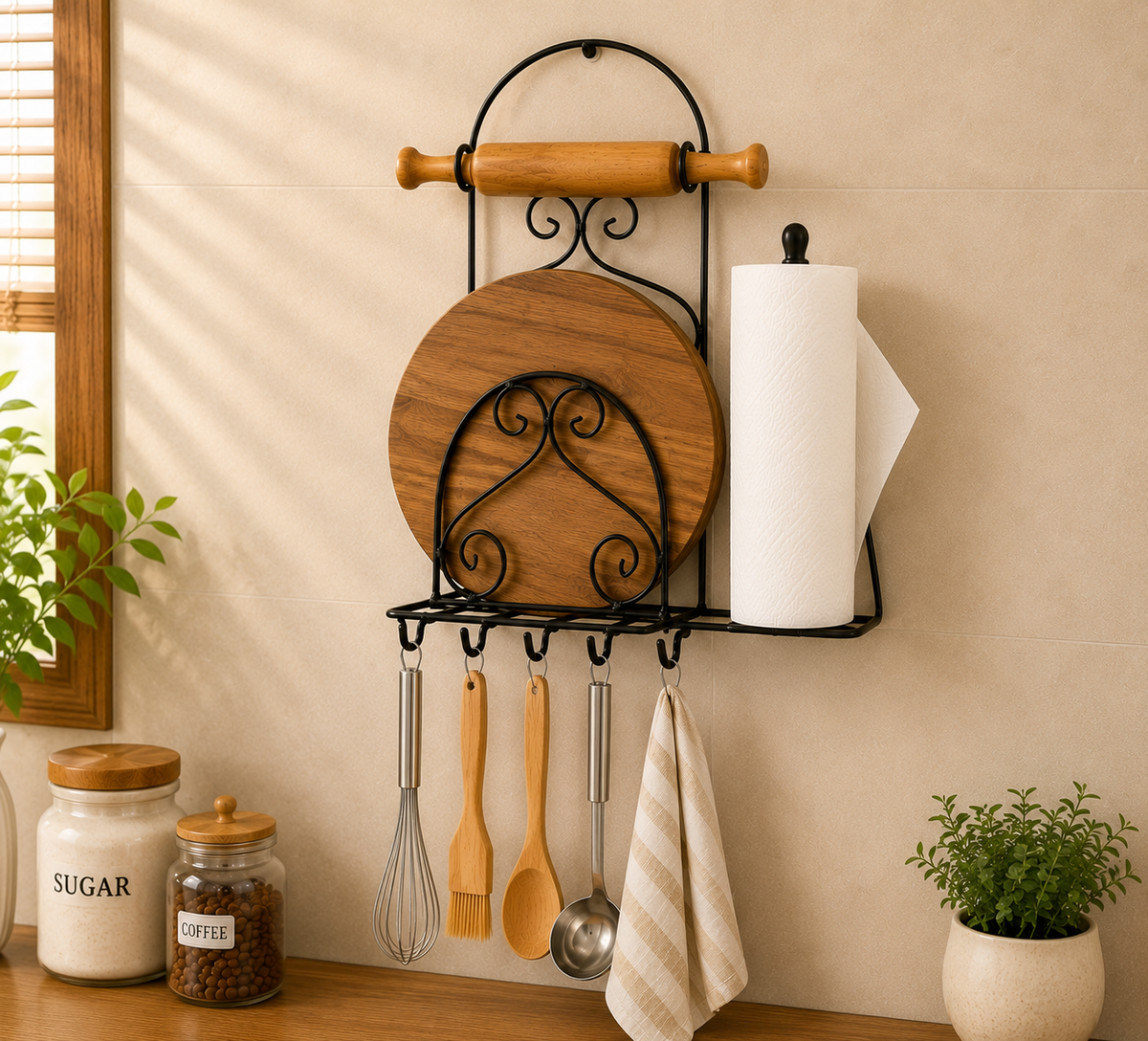 Wall Mounted Kitchen Organizer
