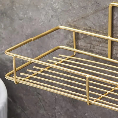 Bathroom Shelf, Bathroom Wall-mounted Square Storage Rack, Toilet Cosmetic Rack