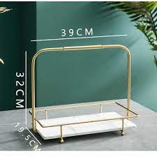 Rectangular Dessert Tray with Metal