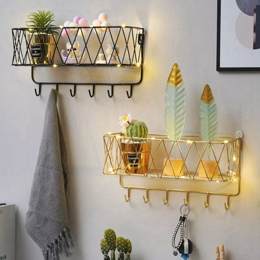 Wall-Mounted Bathroom Storage Baskets for Home Decor