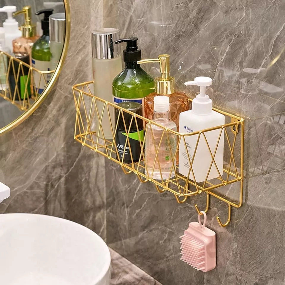 Wall-Mounted Bathroom Storage Baskets for Home Decor