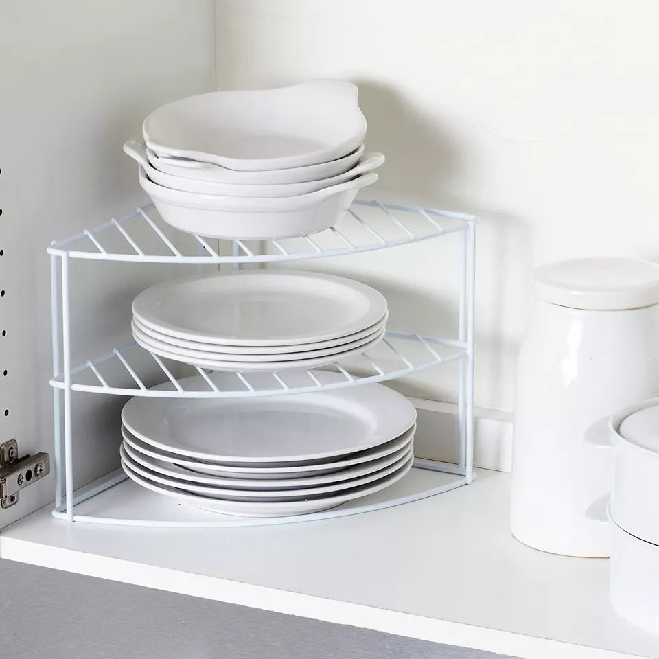 Kitchen Corner Shelf Metal Cabinet Stand