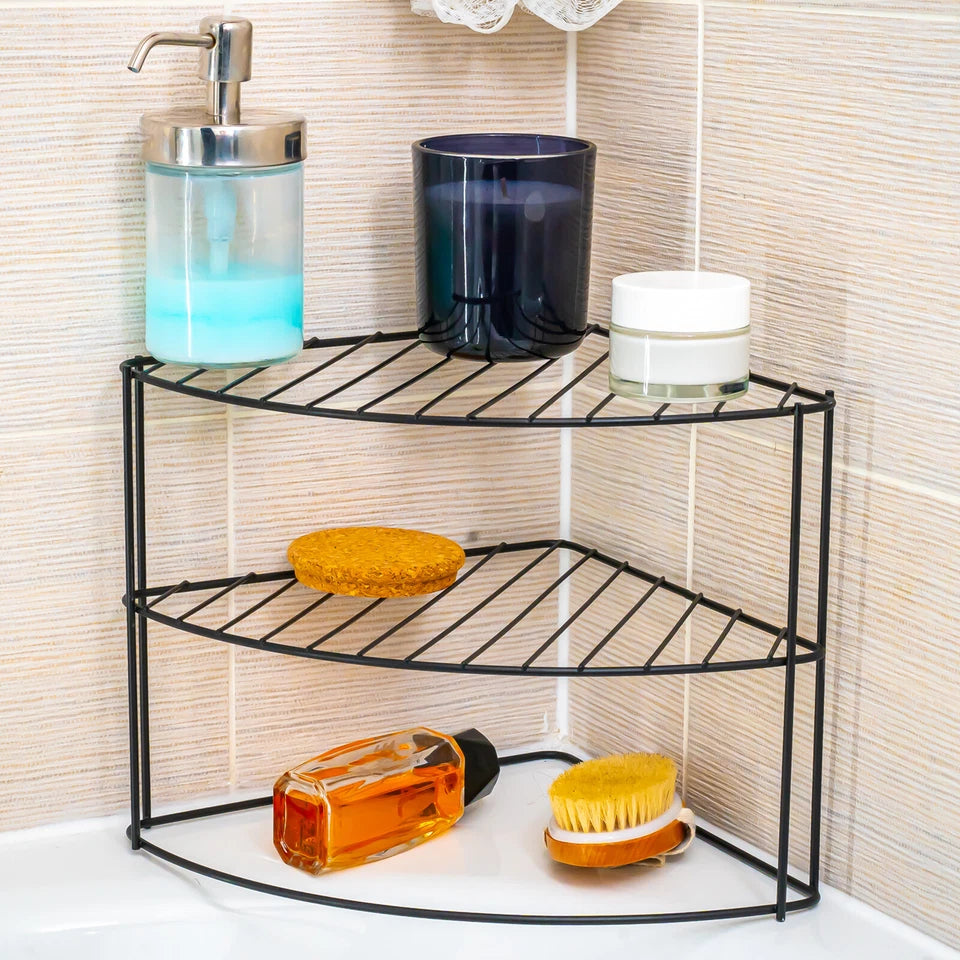 Kitchen Corner Shelf Metal Cabinet Stand