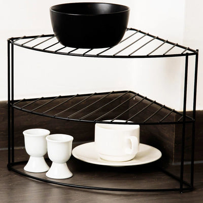 Kitchen Corner Shelf Metal Cabinet Stand