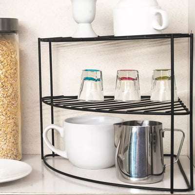 Kitchen Corner Shelf Metal Cabinet Stand