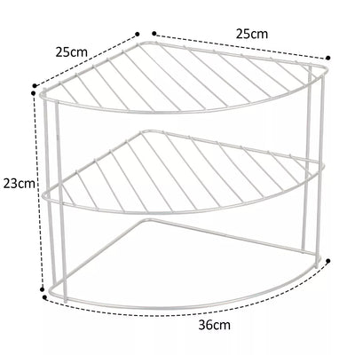 Kitchen Corner Shelf Metal Cabinet Stand