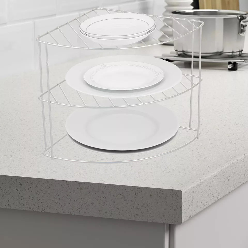 Kitchen Corner Shelf Metal Cabinet Stand
